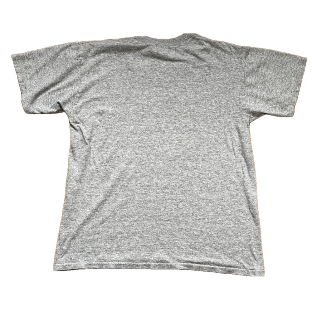 🌷 Gildan T-shirt Size M Gray Miller Beer Drinking Crew - Picture 2 of 4